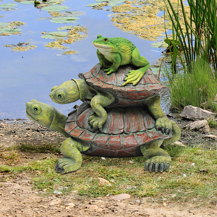 Design Toscano In Good Company Frog & Turtle Statue & Reviews | Wayfair